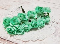 Декоративні трояндочки в букеті, м'ятні