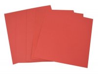 Заготовки для открыток, Красный матовый, 19х17,5 см, 5шт