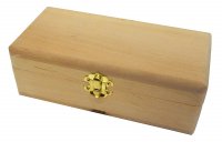 Скринька дерев'яна прямокутна, вільха, 18,7*8,7*6,7 см