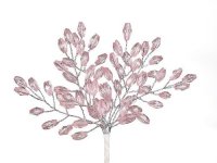 Міні-гілочки, з акриловими рожевими пелюстками, 6шт/уп