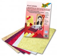 Набор текстурных бумаг "Karat metallic", 5 листов, 230g, 23x33 cm, цвета ассорти