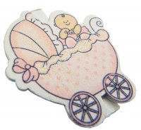 Прищепка декоративная "Малышка в колясочке"