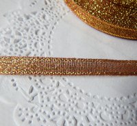 Лента золотая люрекс, 0,8 см, 1м