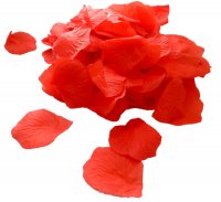 Штучні пелюстки троянд червоні