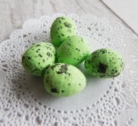 Яйцо перепелиное декоративное салатовое