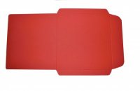 Заготовка для конверта, 15,5х16 см, Червоний матовий