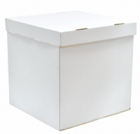 Коробка сюрприз для шаров 70х70х70см Белая