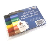 Набор маркеров для росписи ткани Fabric Markers Marvy, 6шт
