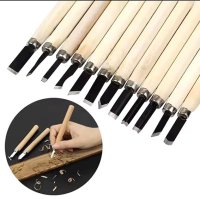 Набір різців, стамески по дереву Wood Carving Set, 12 шт.