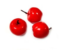 Яблочко декоративное красное, 3см