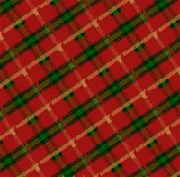 Упаковочная бумага "Клетка шотландка красная", 70*100см