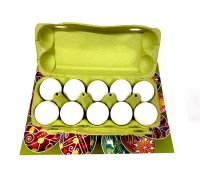 Яйца-выдутки для писанки, белые, 10 шт/уп.