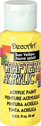 Краска акриловая Crafters, Желтый, 60мл
