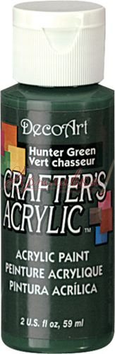 Краска акриловая Crafters, Темно зеленый, 60мл