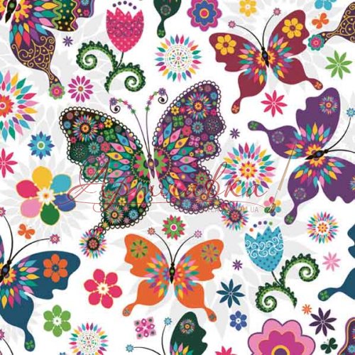 Декупажна серветка Butterflies №2, 33*33см