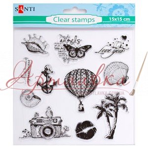 Набор силиконовых штампов Море, 15*15 см