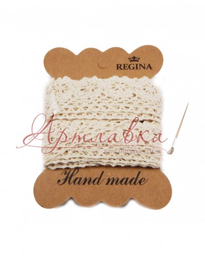 Лента для декорирования кружевная №2, натуральная