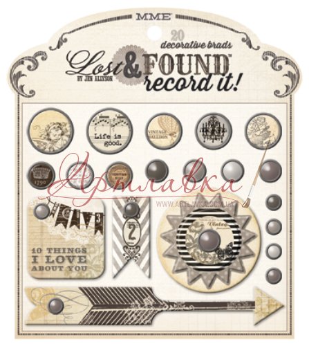 Брадсы  My Mind's Eye Antique, 20 шт