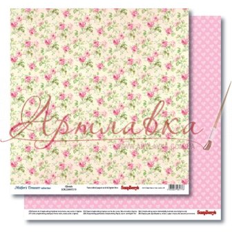 Бумага для скрапбукинга 30,5х30,5 см 190 гр/м Мамины Сокровища  Ангелочек