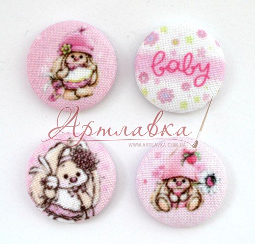 Тканевые фишки Зайка Ми малыши baby, 4шт/уп