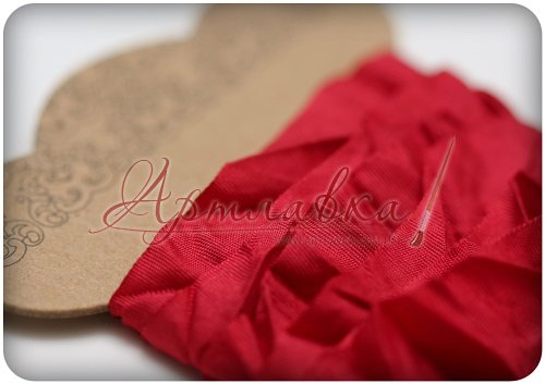 Шебби-ленточка  Спелая вишня, 1смх1м