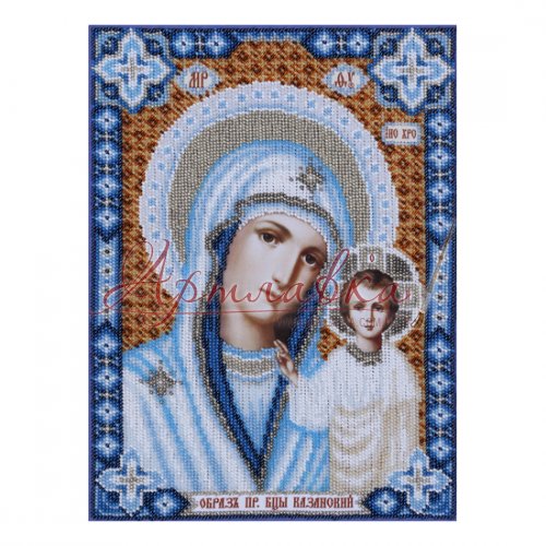 Набор для вышивания бисером  Богородица Казанская №3, 21х30см