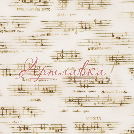 Ткань хлопковая All That Jazz, IVORY, 145 г/м, 50х55см