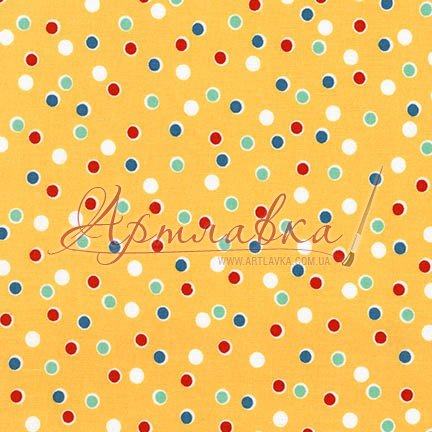 Ткань хлопковая Bunny Tales, SCREAMIN YELLOW 1, 112 г/м, 50х55см