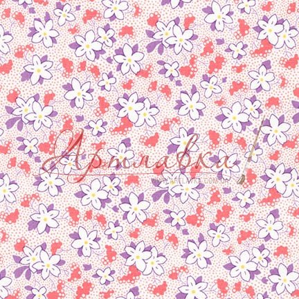 Ткань хлопковая Bunny Tales, CAMELLIA, 112 г/м, 50х55см