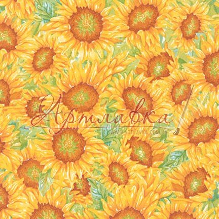 Ткань хлопковая Sunshine Blooms, GARDEN, 145 г/м, 50х55см