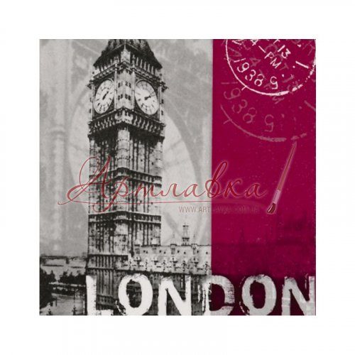 Декупажная салфетка London, 33х33см