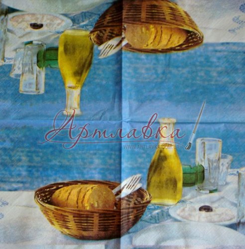 Декупажная салфетка К обеду, 33*33 см