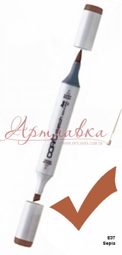Маркер Copic Sketch Sepia E37, Сепія