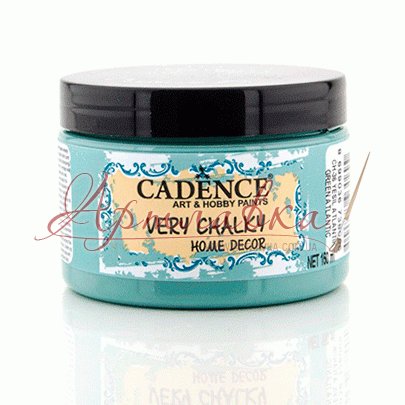 Акриловая винтажная краска Very Chalky Home Decor, зеленый атлантик, 150 мл