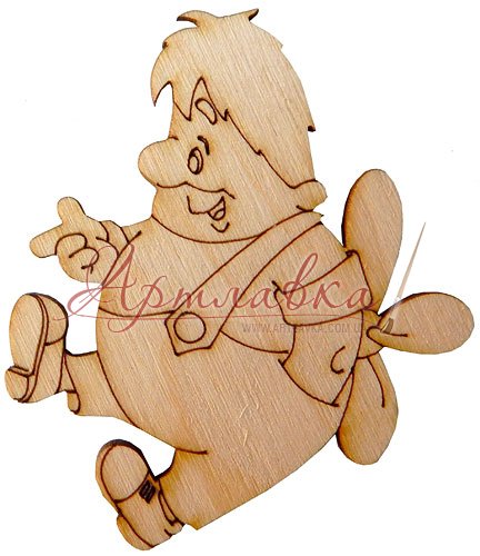 Фігурка дерев'яна Карлсон, 10*8,5см