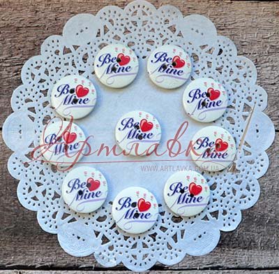 Декоративні ґудзики Be Mine, 23мм, 10шт/уп