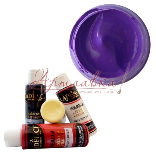 Краска акриловая, Premium Acrylic Paint, пурпурная, 70 мл