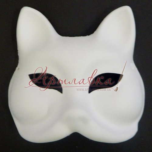 Карнавальная венецианская маска Кот Gatto, 18,5х18,5см