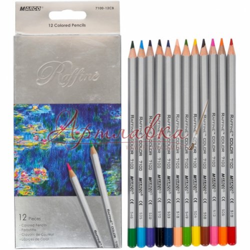 Набор цветных карандашей Marco Raffine, 12 цв.