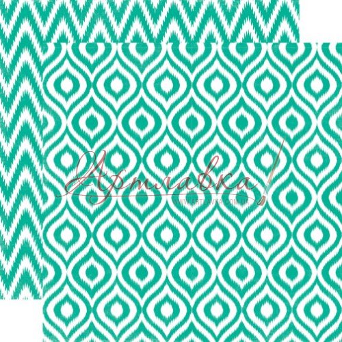 Бумага для скрапбукинга двухсторонняя Calypso ikat, 30*30 см