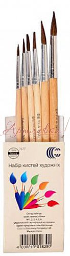 Набор кистей Белка, 6шт/уп