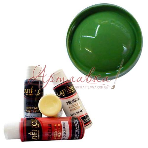 Краска акриловая, Premium Acrylic Paint, дафни зелёный, 70 мл