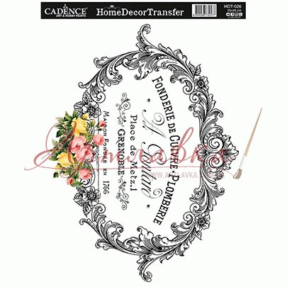 Натирки чёрно-белые №HDT-026, 25*35см