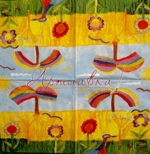 Декупажная салфетка Детская-1, 33*33см