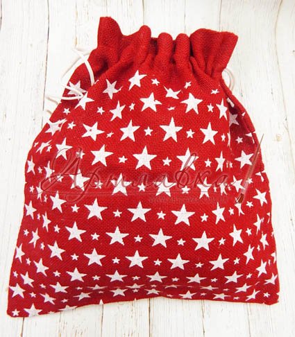 Мешок новогодний Звездочки, 45*40см