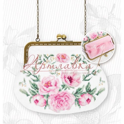 Набір для вишивки хрестиком Luca-S Сумочка bag025 Чайна троянда