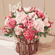 Картина по номерам Розы любви, 40*40см