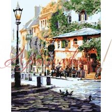 Картина по номерах Затишне кафе, 40*50см