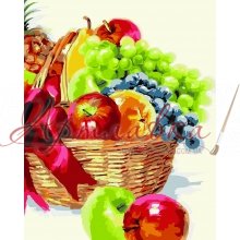 Картина по номерах Кошик фруктів, 40*50см
