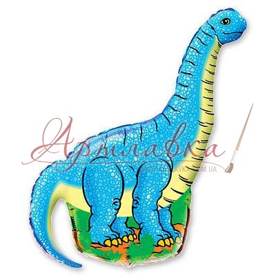 Шар фольга Фигура Динозавр голубой